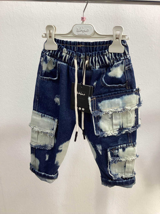 Jeans Cargo Baby Made in Italy