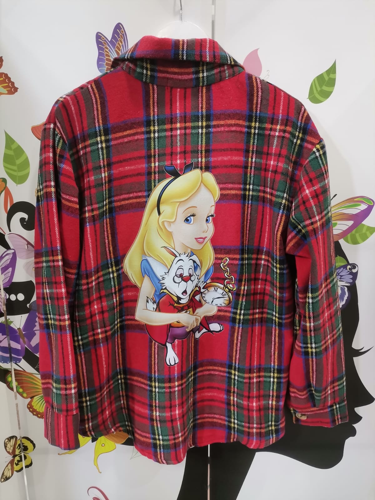 Camicia donna in flanella con stampa – fantasia esclusiva cartoon & casual-chic