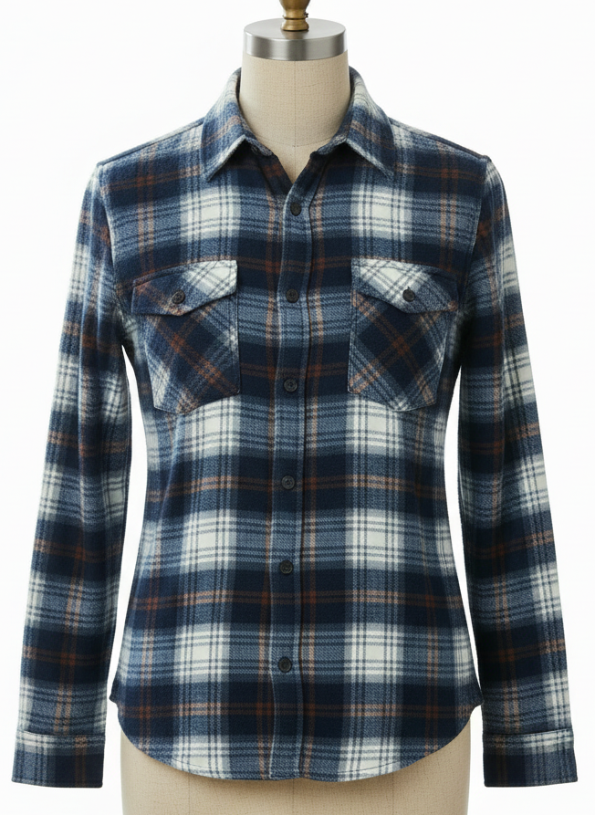 Camicia in Flanella Uomo Tartan Morbida e Calda