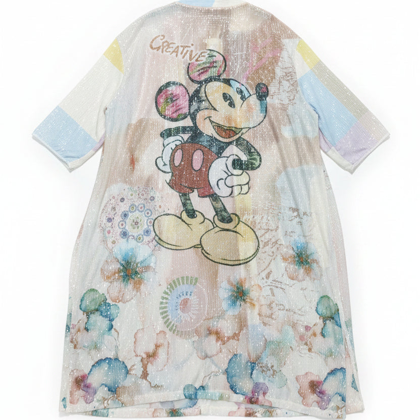 Camicione Lungo Paillettes Topolino & Snoopy – I Narcisi
