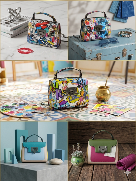 Borsa a Mano in Pelle Made in Italy – 5 Fantasie
