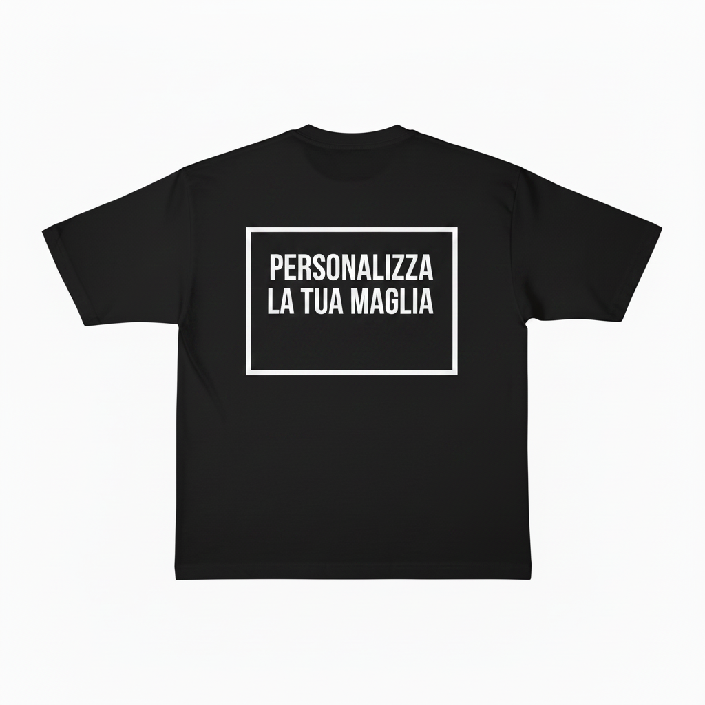 Maglia Scritte Virali Personalizzabile con Stampa Brillantinata