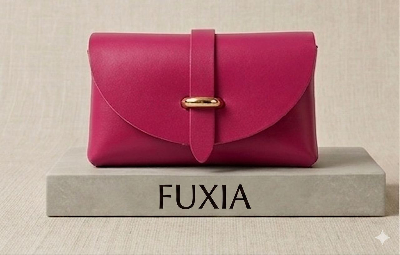 Mini Narcisa borsa vera pelle colore Fuxia con catenella – I Narcisi