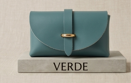 Mini Narcisa borsa vera pelle colore Verde con catenella – I Narcisi