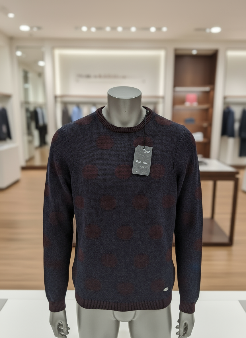 Maglione Uomo a Pois – Maglia Invernale Colorata (S‑XXL)