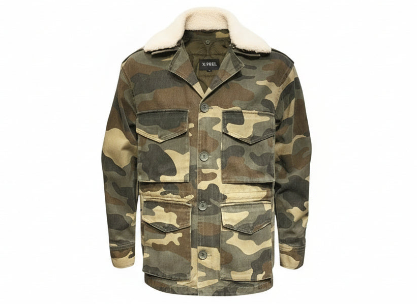 Giacca Uomo Mimetica con Fodera Interna Removibile – X-FEEL Invernale