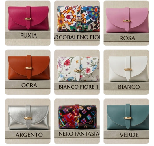 Borsettina Mini Narcisa in vera pelle con catenella Made in Italy – I Narcisi