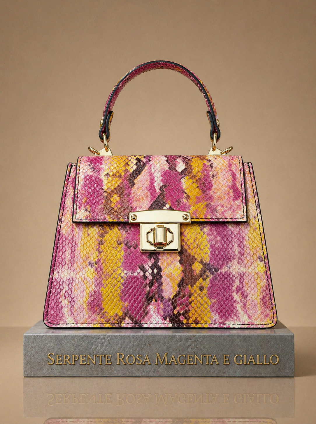 Borsa Pitonata in Vera Pelle Made in Italy – 12 Colori | Python Chic