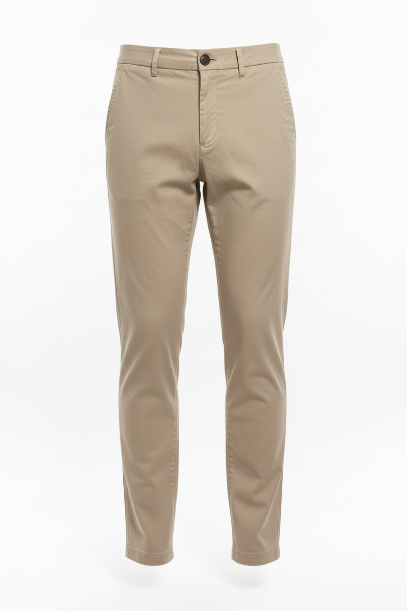 Pantalone chinos uomo beige Made in Italy – dettaglio tessuto | I Narcisi