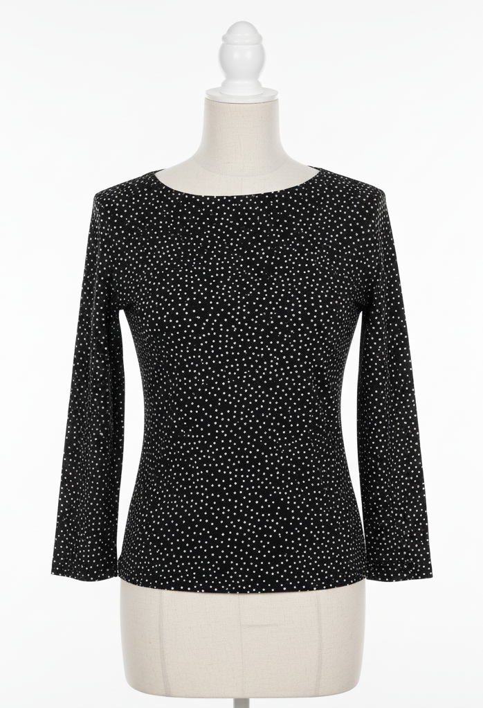 Maglia Donna Manica Lunga in Misto Cashmere – Made in Italy Taglia Unica Tinta Unita o Fantasia