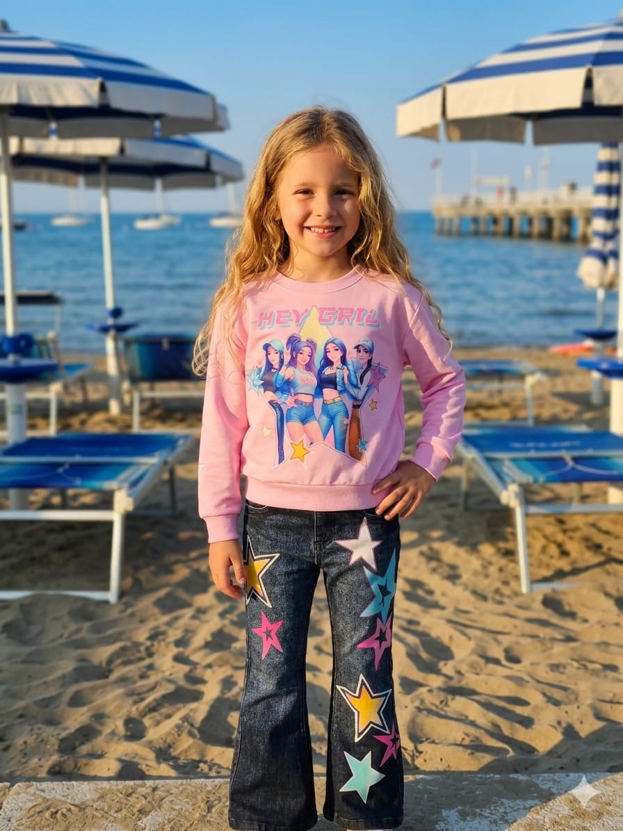 Leggings Bambina Elasticizzati Comodi Made in Italy