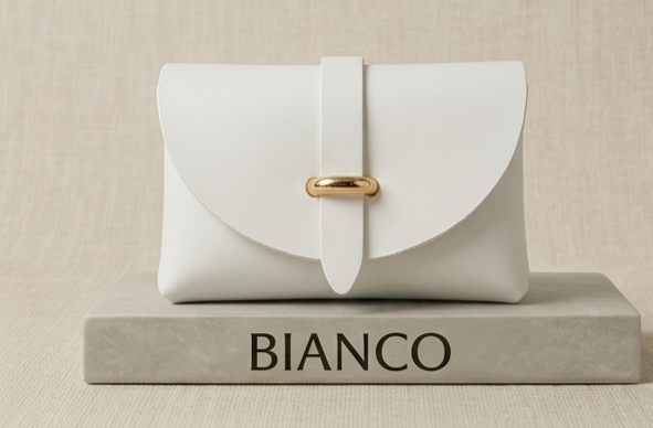 Mini Narcisa borsa vera pelle colore Bianco con tracolla a catena – I Narcisi
