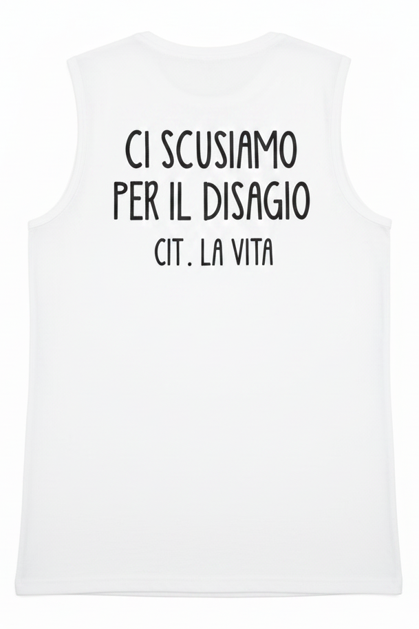 Canotta con Scritte Virali – Nero e Bianco | I Narcisi