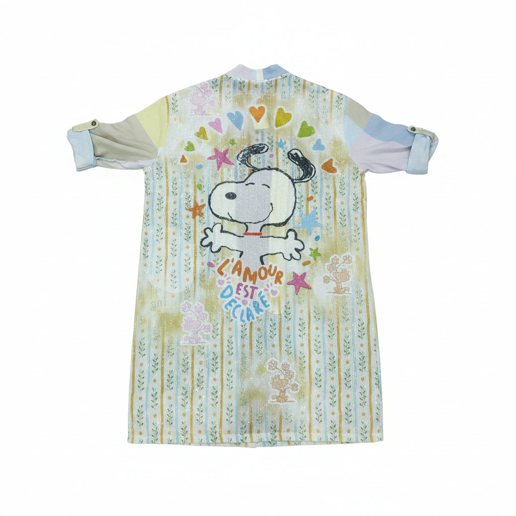 Camicione Lungo Paillettes Topolino & Snoopy – I Narcisi