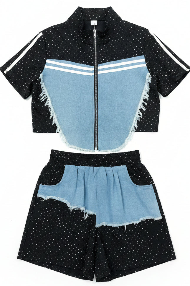 Completo Corto Casual-Sportivo Donna – Top e Shorts Coordinati Made in Italy