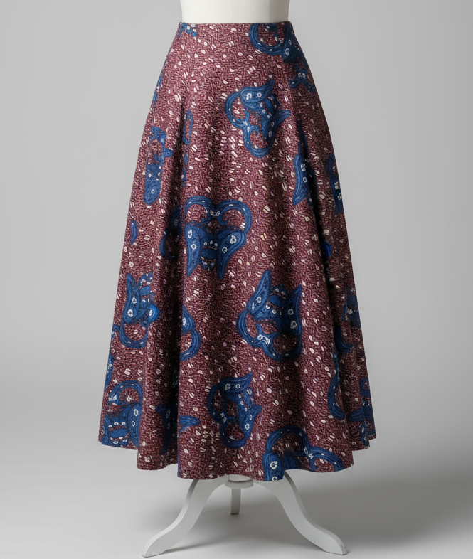 Gonna Lunga Svasata Donna Fantasia Etnica – Stile Vintage Cotone Made in Italy