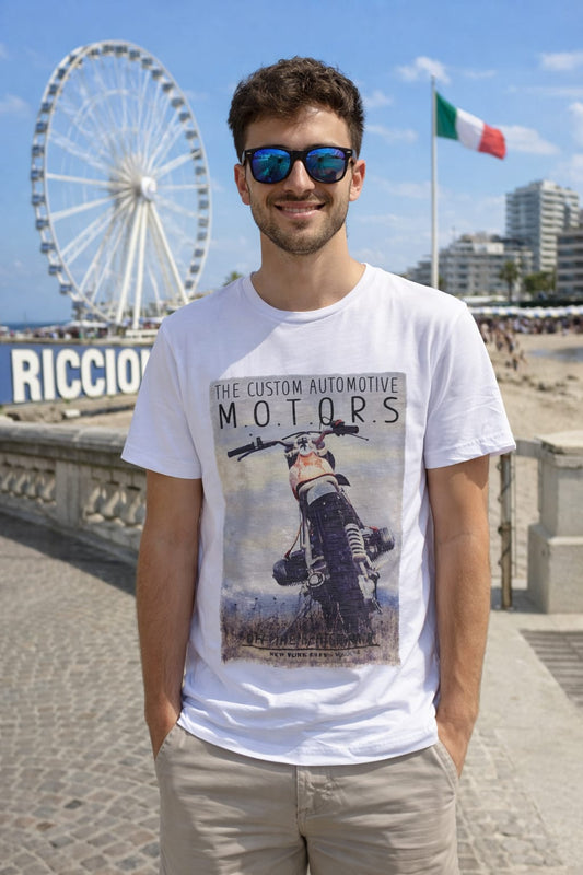 "T-Shirt Patch Motorcycle Made in Italy – I Narcisi"