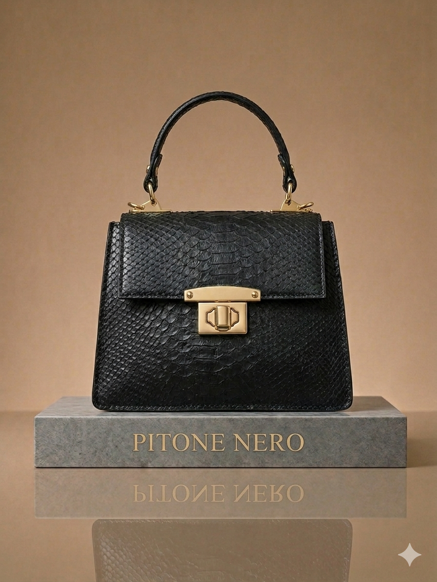 Borsa Pitonata in Vera Pelle Made in Italy – 12 Colori | Python Chic