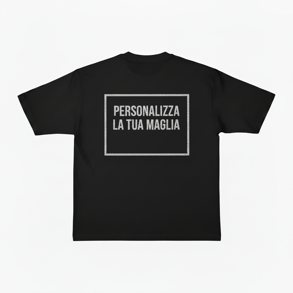Maglia Scritte Virali Personalizzabile con Stampa Brillantinata