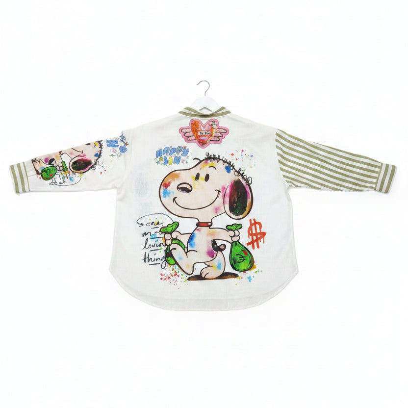 Camicia Donna Cartoon Snoopy – Stampa Pop Art Made in Italy | I Narcisi