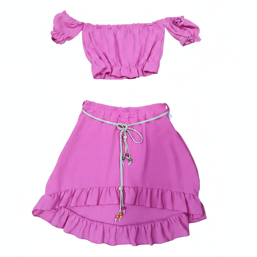 Completo Bambina Gonna e Top – Coordinato Estivo Made in Italy