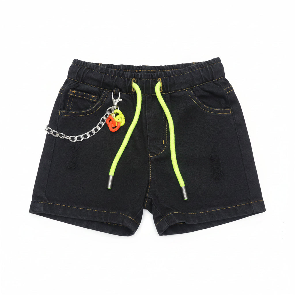 Pantaloncino Jeans Baby Nero – Made in Italy