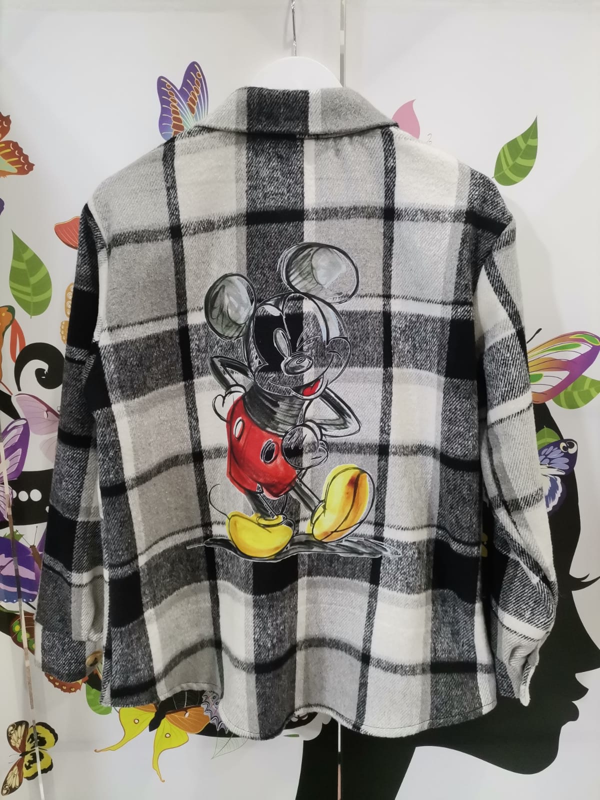 Camicia donna in flanella con stampa – fantasia esclusiva cartoon & casual-chic