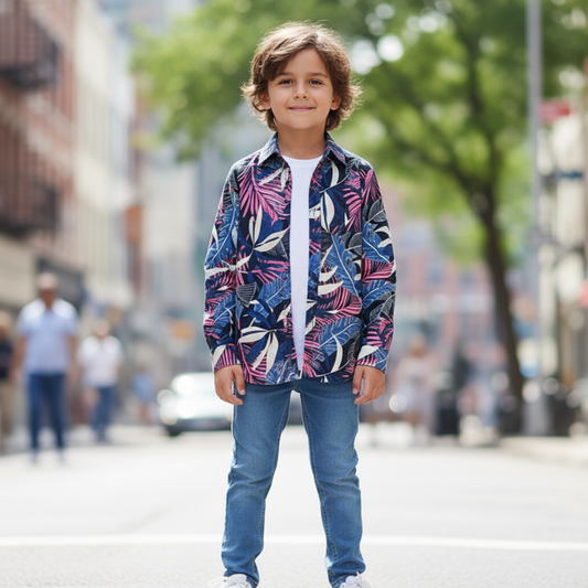 Camicia Bambino Made in Italy – Elegante e Leggera per l'Estate