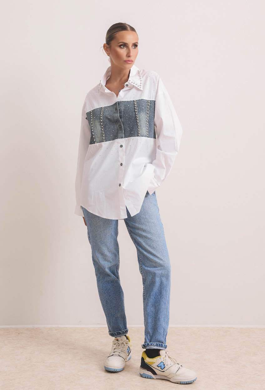Camicia donna Made in Italy – vista frontale | I Narcisi