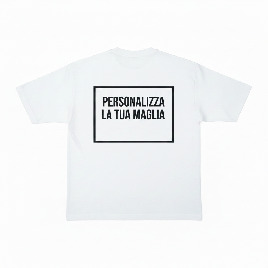 Maglia Scritte Virali Personalizzabile con Stampa Brillantinata