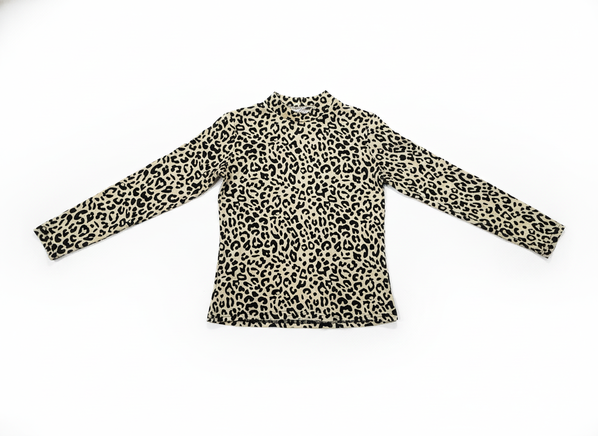 Maglia Donna Manica Lunga Effetto Velluto Maculata – Made in Italy Elegante