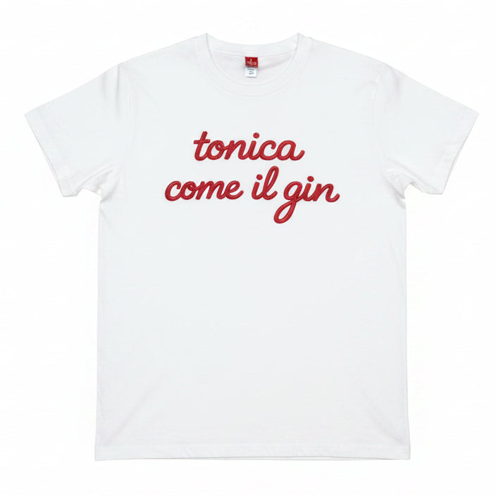 T-Shirt Donna Taglia Unica con Frasi Ironiche Stampa Effetto Ricamo