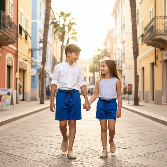 Pantaloncino Bambino in Cotone con Coulisse – Made in Italy