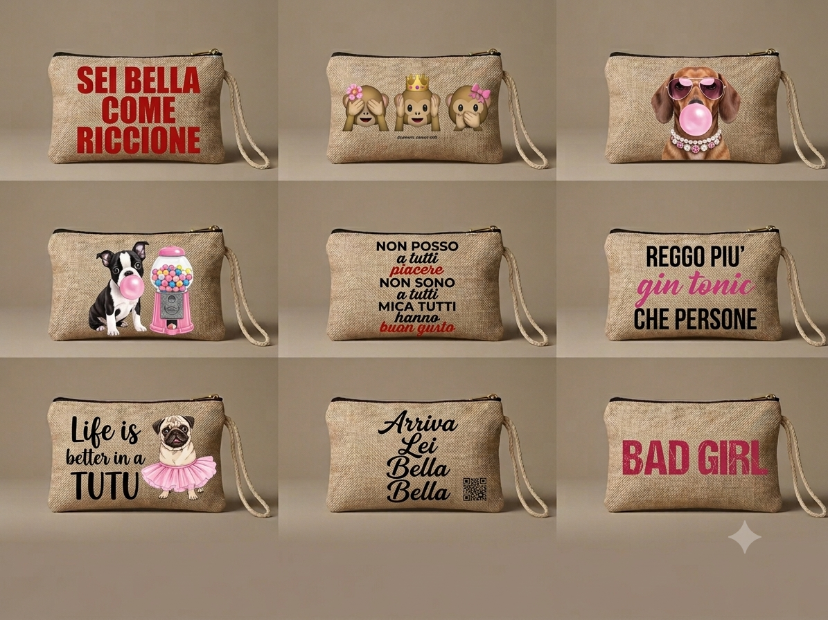 Pochette da Mare Personalizzabile – Scegli la Tua Immagine