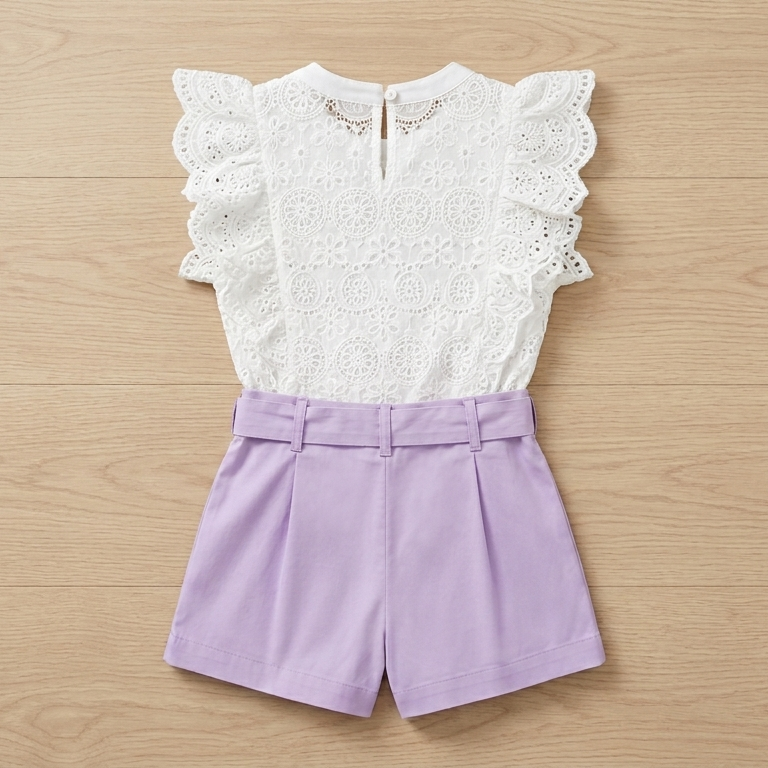 Completino a Pantaloncino da Bambina – Made in Italy