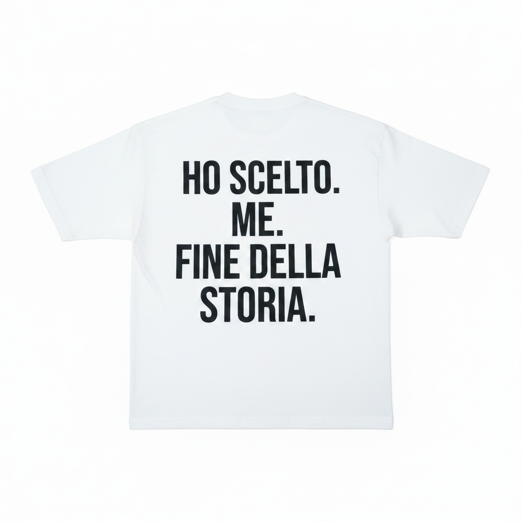 Maglia Scritte Virali Personalizzabile con Stampa Brillantinata