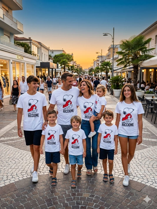 T-Shirt Mini Me Peanuts – Made in Italy | Adulti e Bambini