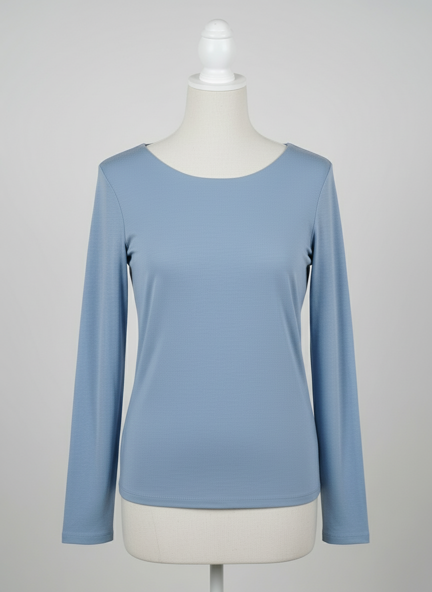 Maglia Donna Manica Lunga in Misto Cashmere – Made in Italy Taglia Unica Tinta Unita o Fantasia
