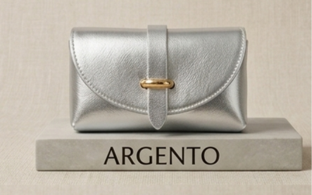 Mini Narcisa borsa vera pelle colore Argento con catenella – I Narcisi