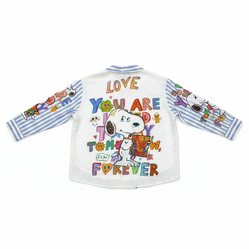 Camicia Donna Cartoon Snoopy – Stampa Pop Art Made in Italy | I Narcisi