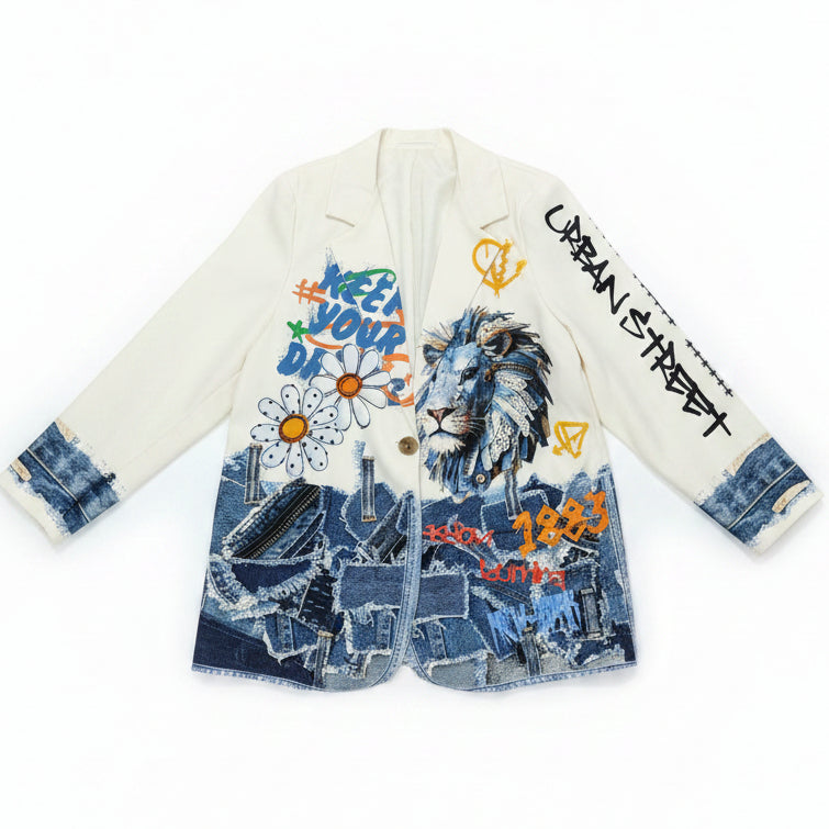 Giacca Donna Fantasy Made in Italy - Design Unico e Originale
