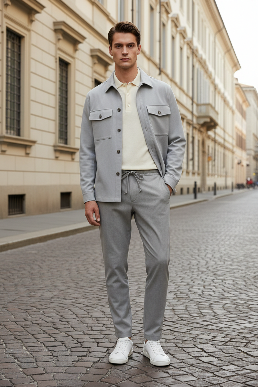 Pantalaccio in cotone uomo Made in Italy – dettaglio tessuto | I Narcisi
