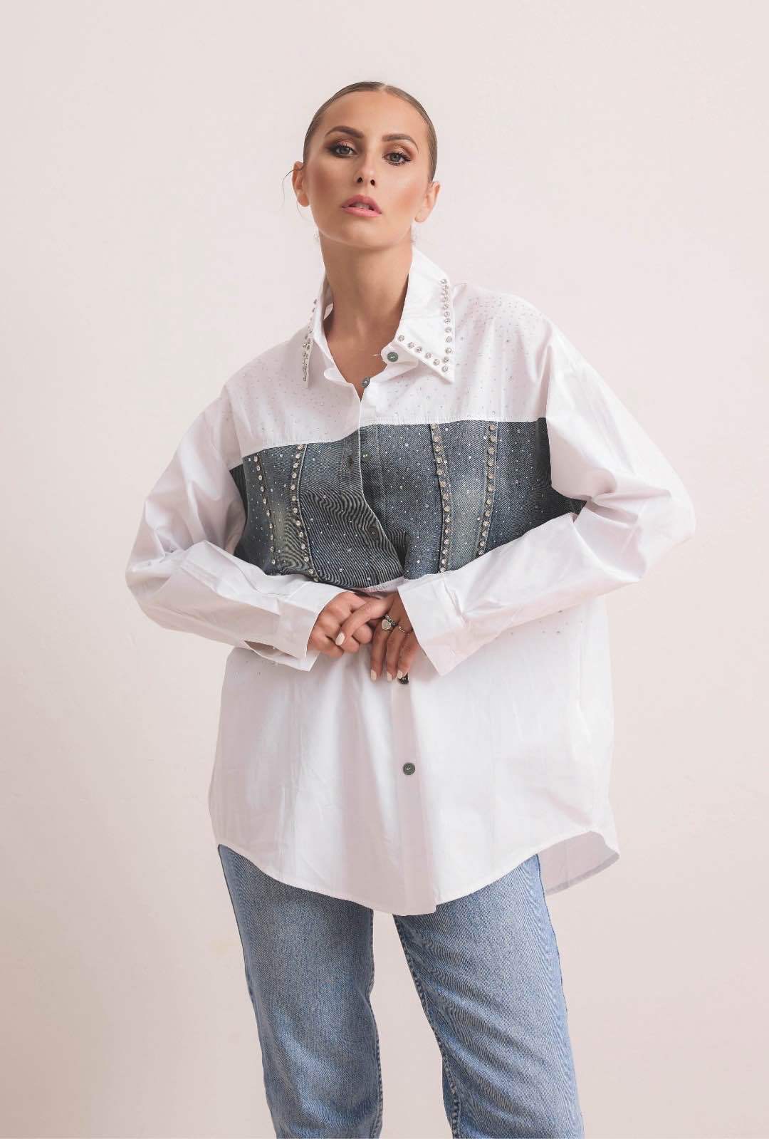 Camicia donna Made in Italy – dettaglio tessuto | I Narcisi