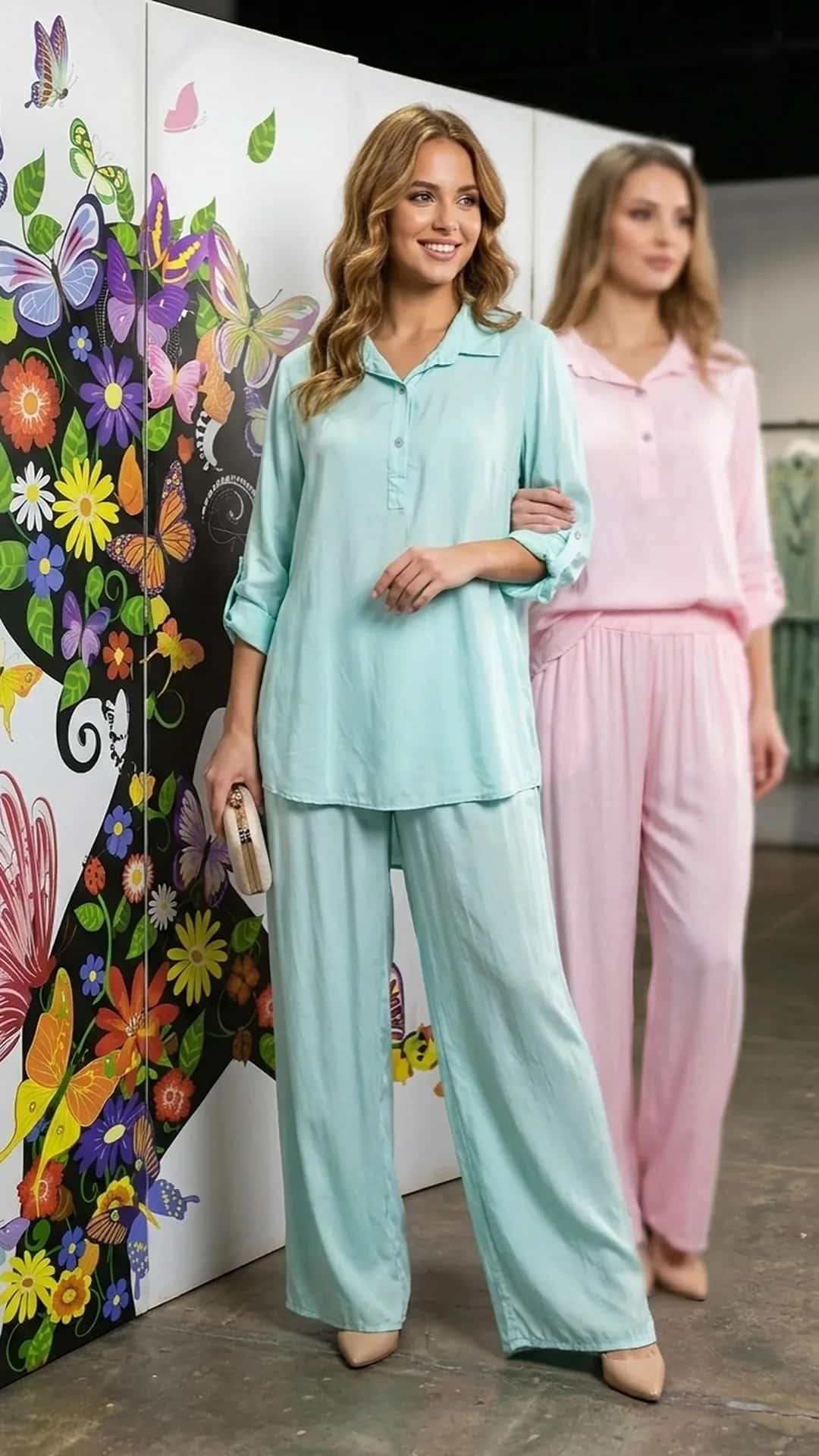 Pantalone Satin Donna Made in Italy