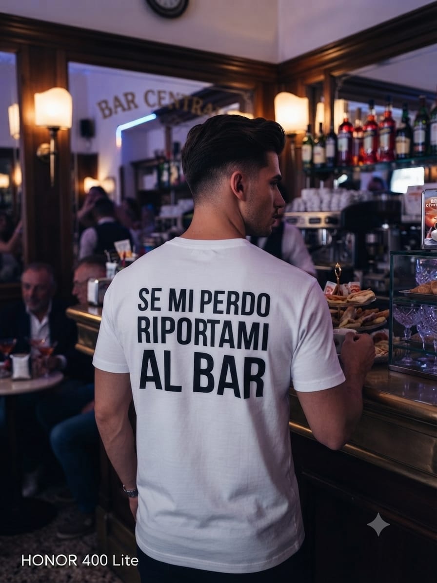 Maglia Discoteca Back Print Personalizzabile – Scritte Virali Discoteca | Stampa Classica o Brillantinata