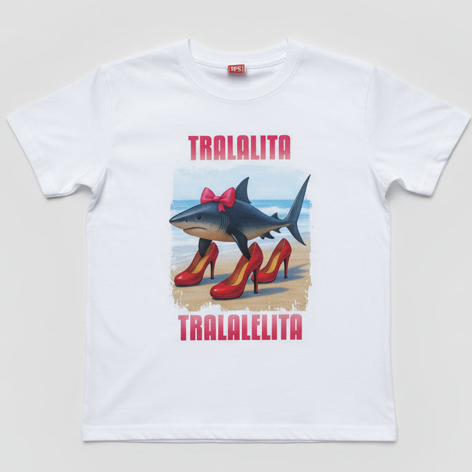 T-shirt Bambina Tralalita Tralalelita Made in Italy
