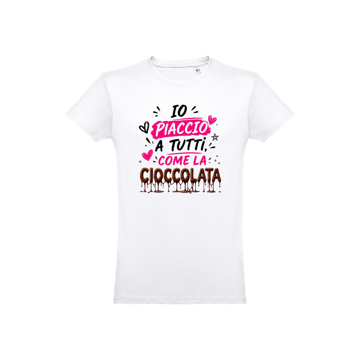 T-Shirt Donna Bambina " SE VOLEVO PIACERE A TUTTI NASCEVO CIOCCOLATA"